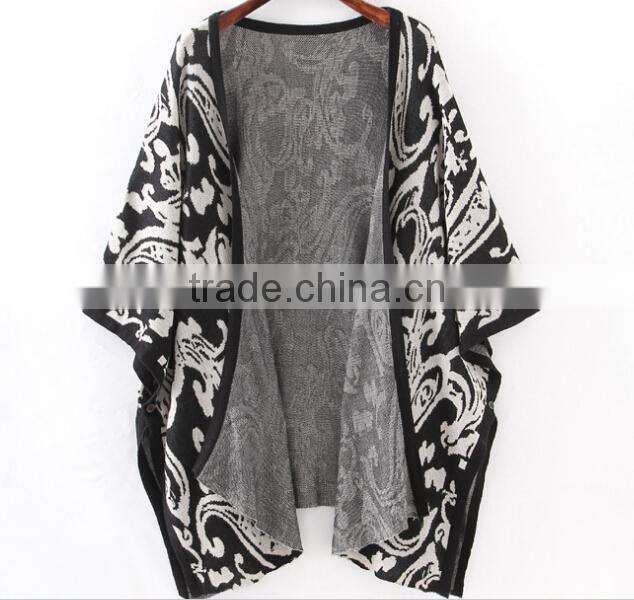 womens oversize knit sweater flora cardigan ladies paisley cardigan