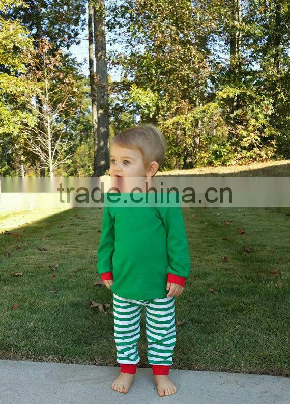 Personalized Family Sleepwear Green Clothing Kids Christmas Pajamas
