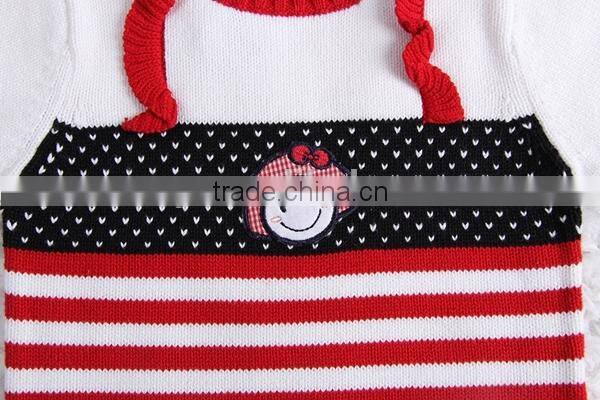 Baby girls stripe knitted pullover sweater