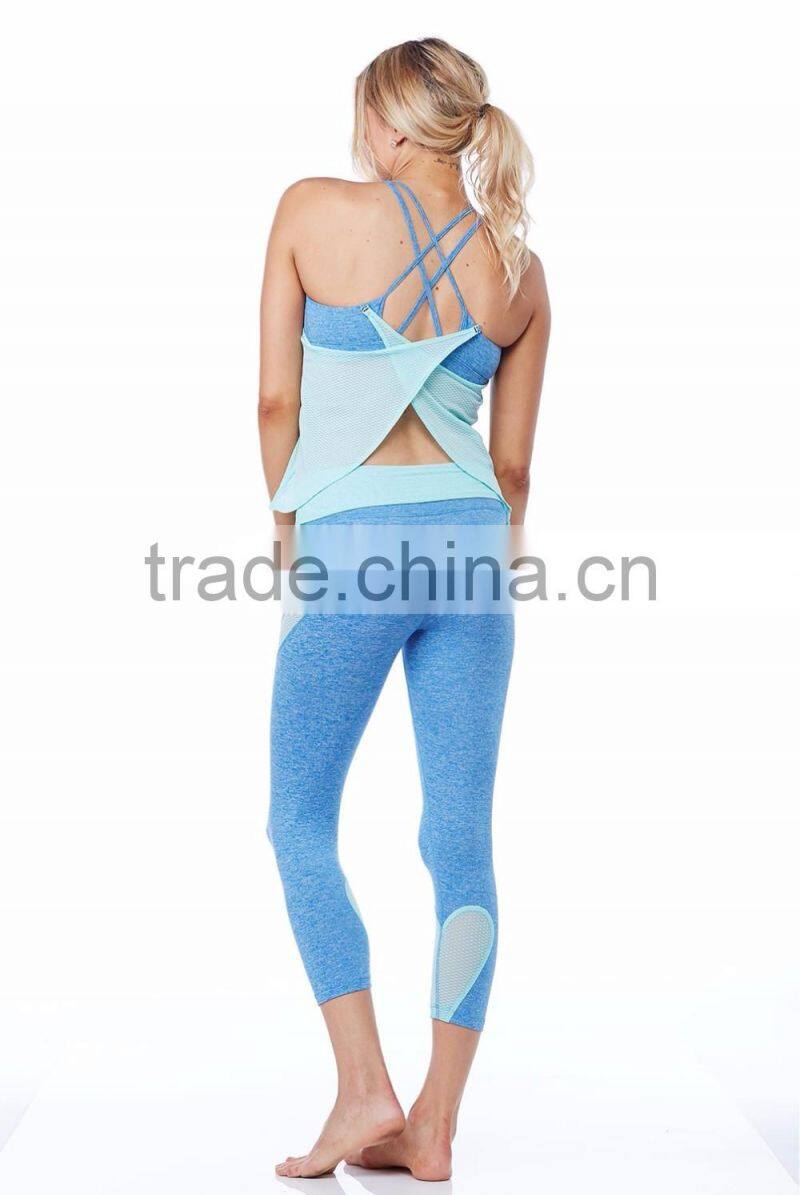 Cotton spandex womens workout tank top/loose fitting gym tank tops&singlets