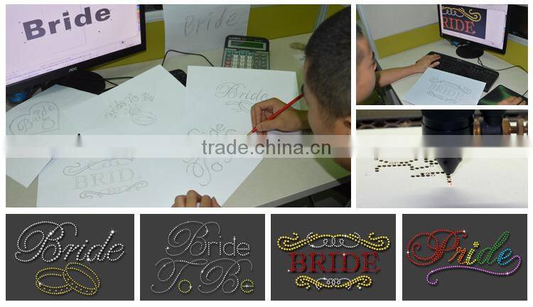 latest rhinetone transfer crown motifs ,fashion strass transfers
