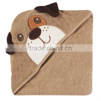 China supplier applique cotton terry fabric swaddle newborn organic cotton baby blanket