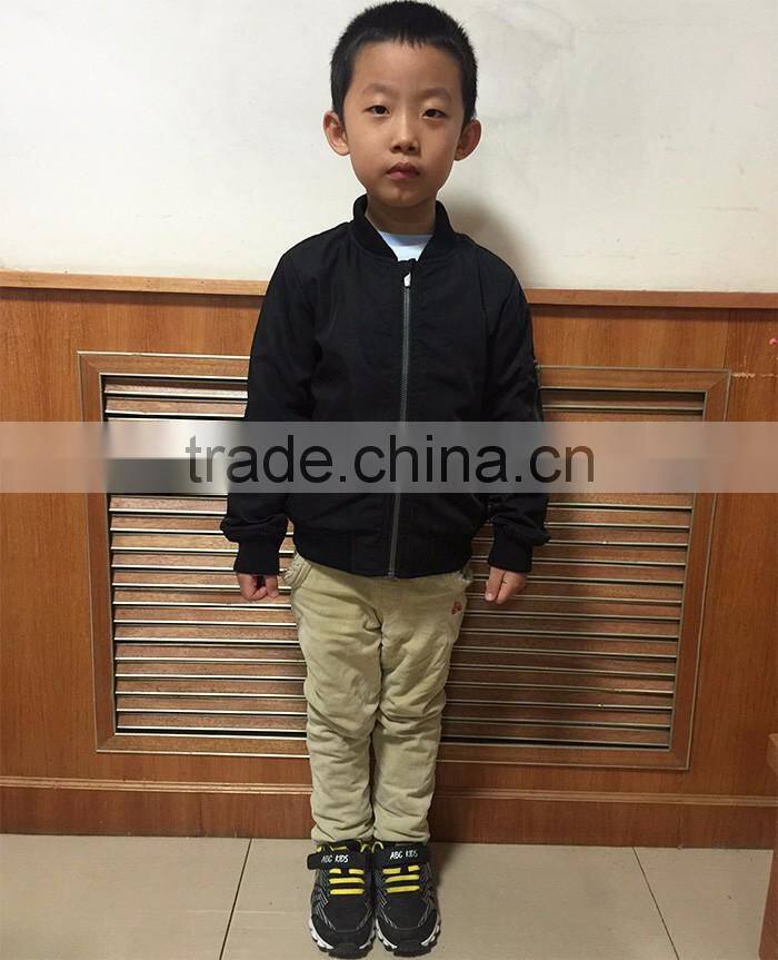 Newest Design European Style Black Plain Girls Fancy Jacket