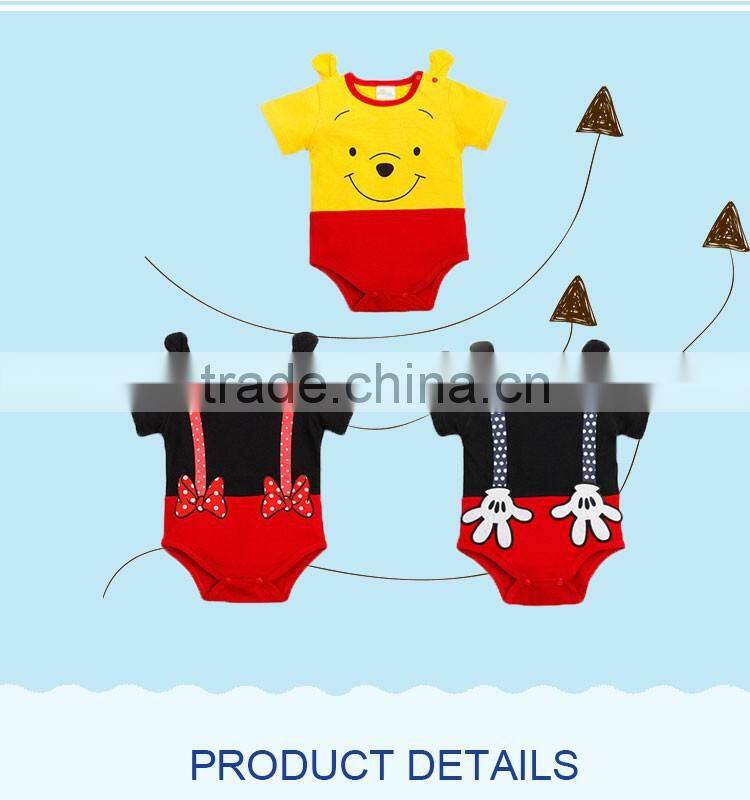 Animal organic 100 cotton onesie baby clothes romper