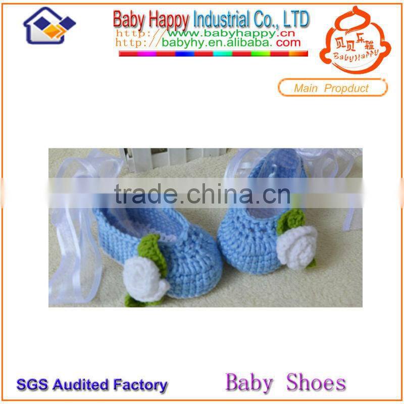 Football Blue Handmade Crochet Baby Dress