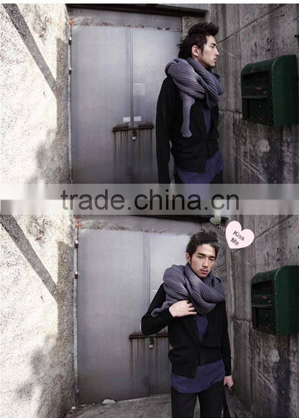 Free size hot sale korean style latest woolen scarf with sleeve novelty winter hijab scarf,muffler