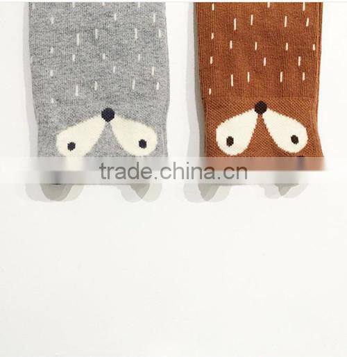 wholesale soft anti-slip toddler knee high fox scoks