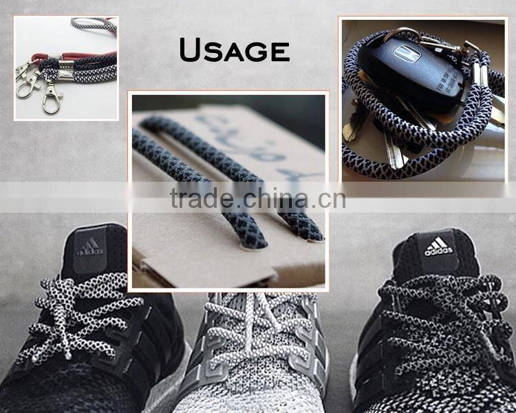 Professional Customized 6mm Reflective Rope Lace Manufacturer Shoelaces for Wholesale - Sneakers Laces In Stock Fast Deliver