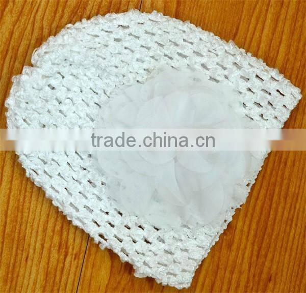 3D flower crochet baby hat+socks sets for baby gift