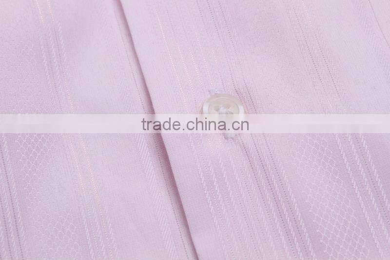 classic design mens dress shirt (White/Pink)