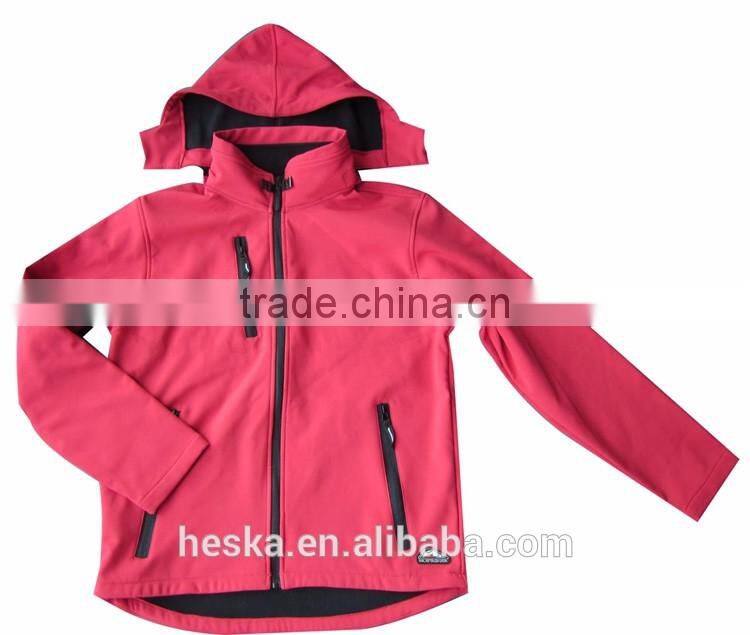 Wholesale custom outdoor tactical mens softshell jacket with hood