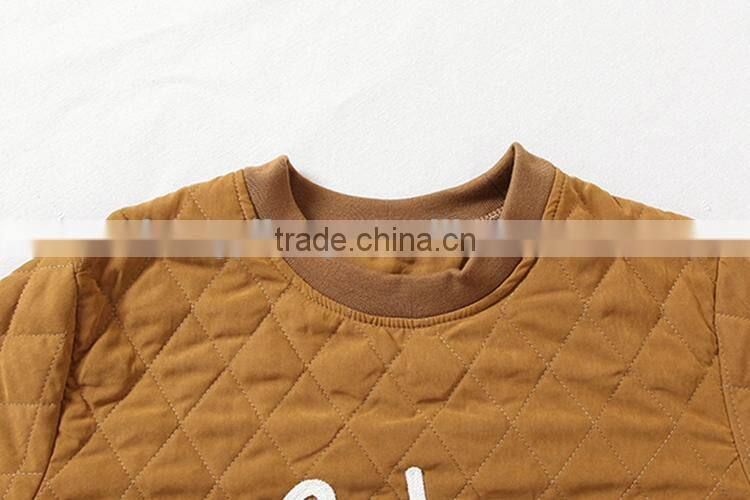 Unisex autumn/winter Korean style diamond-type lattice cotton/polyester pullover sweatshirts campus wear