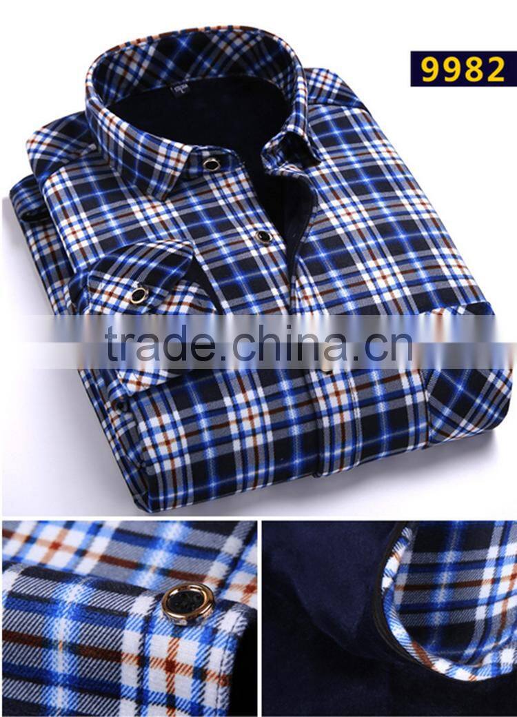Custom lined plaid flannel warm slim fitted hawaiian shirt latest shirt designs for men 2015