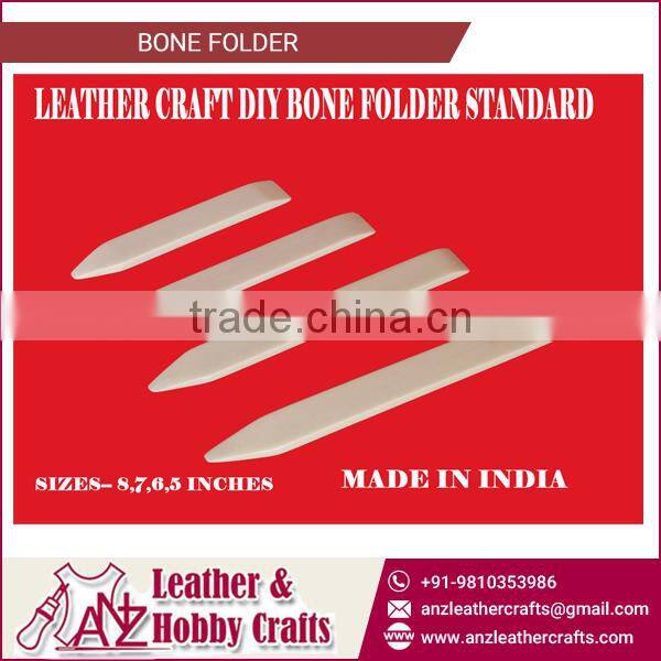 Standard Size and Shape Bone Folder for Creasing on Leather