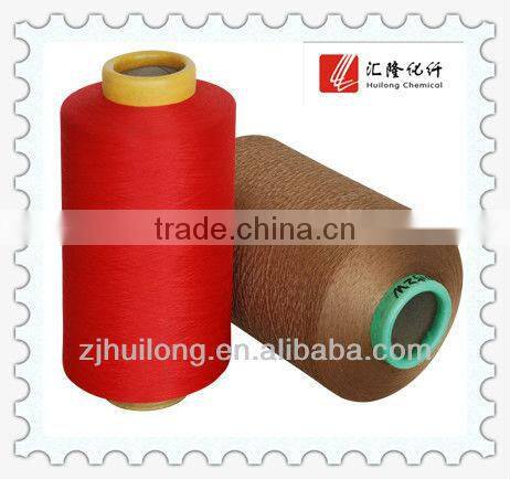 polyester filament yarn and dope dyed DTY in home textile for bedspread