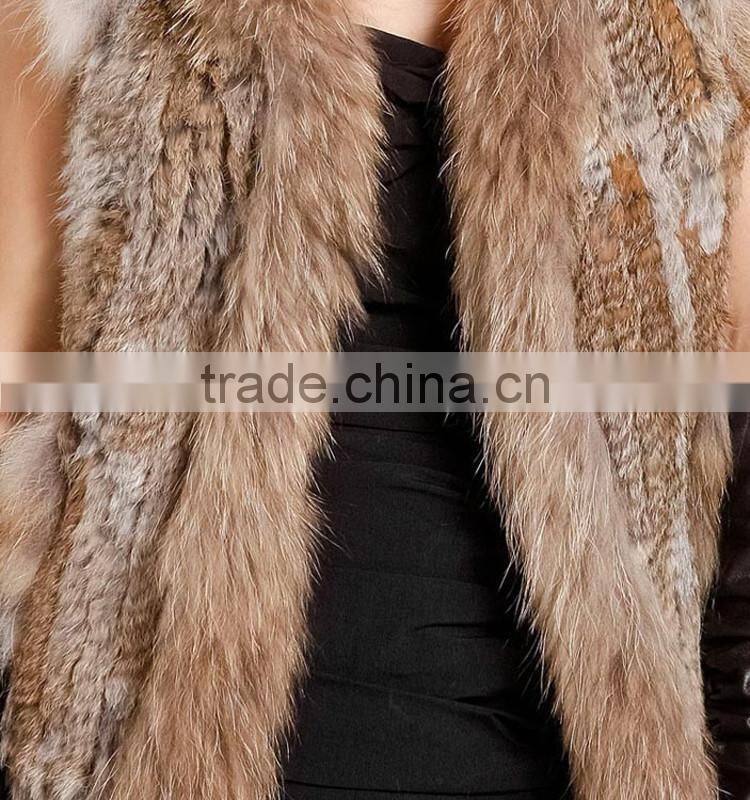 SJ005-01 Factory Direct Selling Genuine Black Raw Fur Skin For Vest And Coat