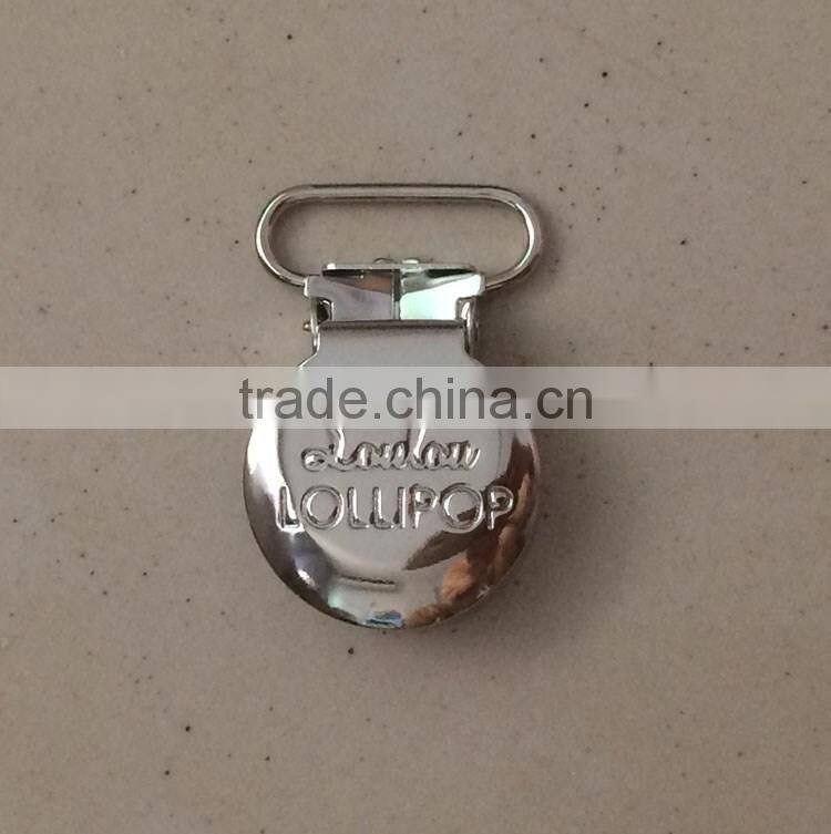 Wholesale Cheap OEM Logo Metal Suspender Clips