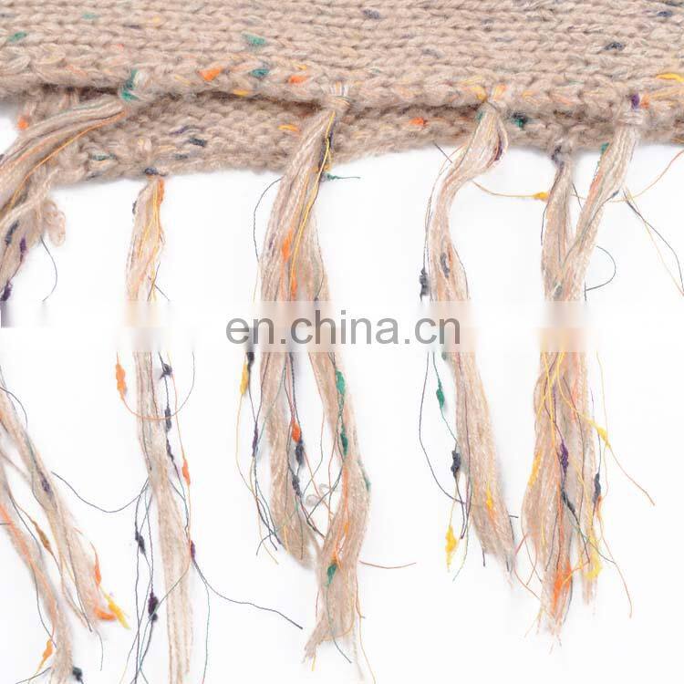 TOROS new autumn winter shawl poncho women long tassel knit sweater fashion pattern