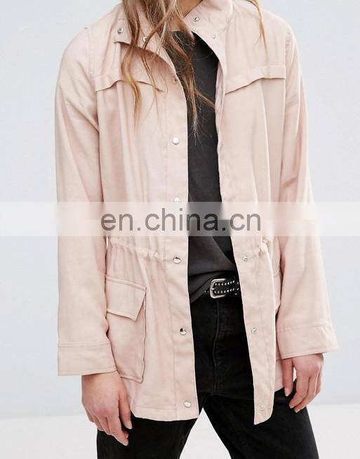 Wholesale lady overcoat dust jacket women long duster coat