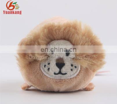 Mini 8cm stuffed plush lion toy keychain