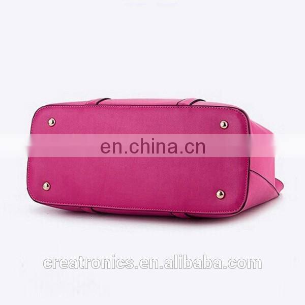 CR USA market expert recommend pu leather material large-capacity zipper rose red colors new fashion leather clutch bag