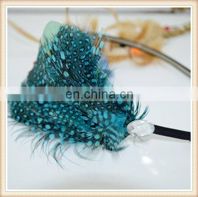 fashion feather hair fascinators and hair bands for lady decoration