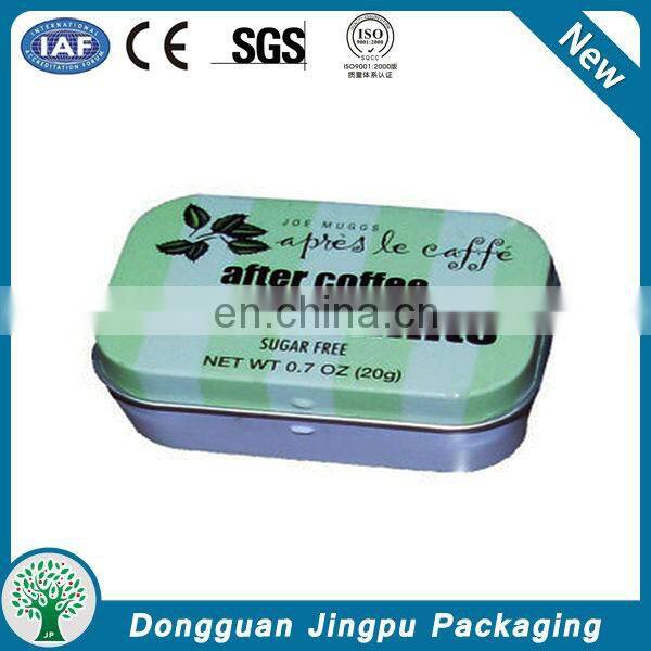Custom printed tin gift box for pendrive packaging