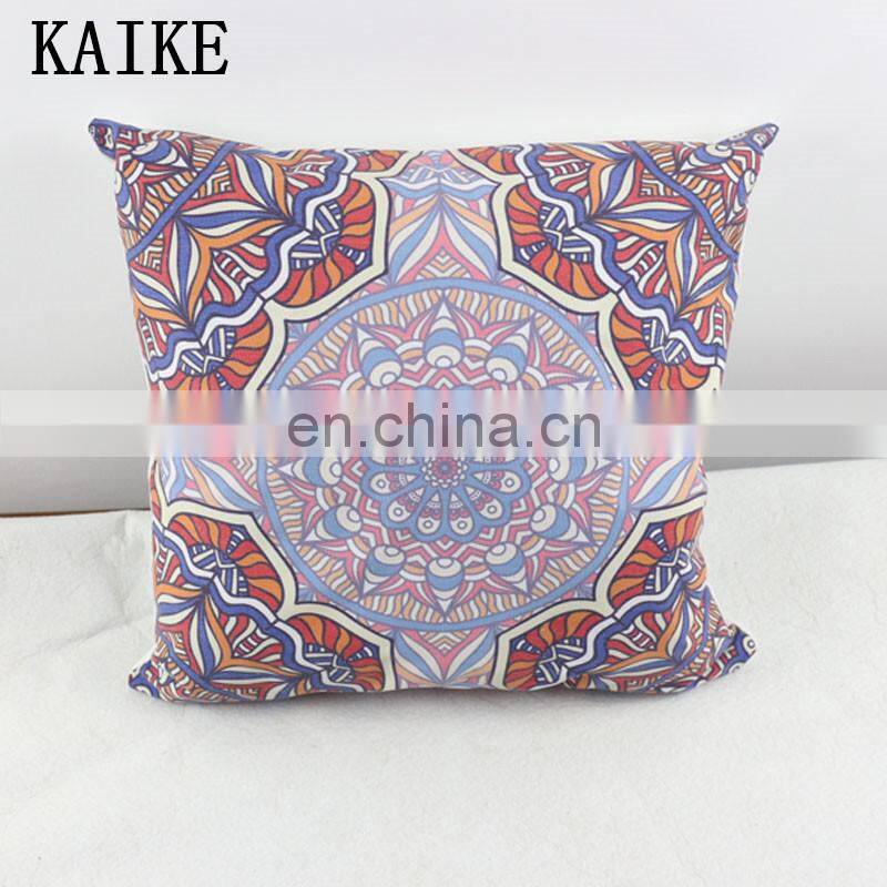 Custom travel pillow printing sofa chair embroidered cushion covers