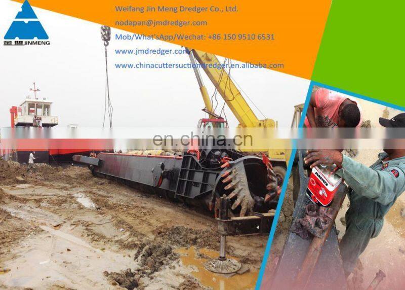 18 inch 600 cbm/h China mini river sand suction dredger with cutter head for soil dredging for sale