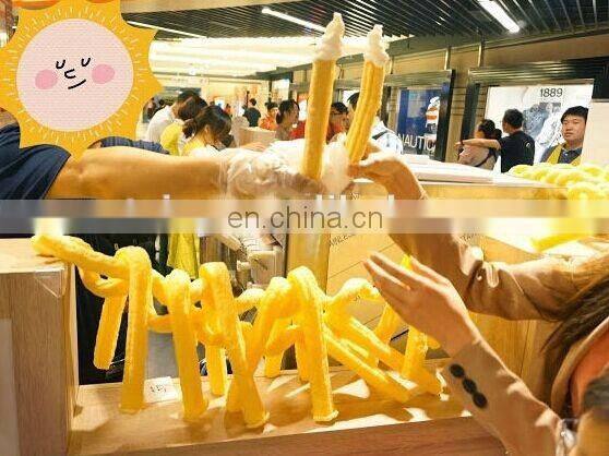 Ice cream bulking machine/corn puffing machine Horrow tube Pop corn puffed ice cream machine