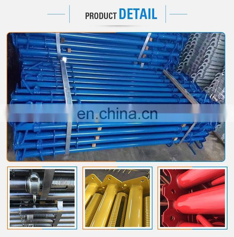 Tianjin Shisheng Chinese Suppliers Hot Sale U-head Light Duty Construction Scaffolding Adjustable Steel Prop
