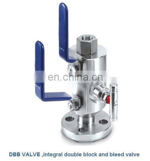 DBB VALVE integral double block and bleed valve