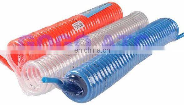 GOGOATC 12m outside diameter 8mm inside diameter 5mm PU8x5 pu spiral coil hose + Quick Connector pneumatic spring pu garden hose
