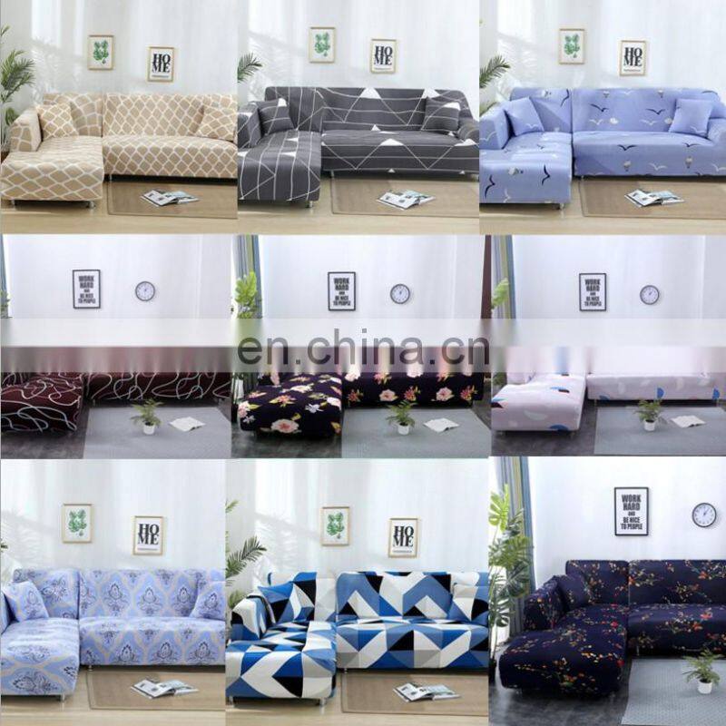 sectional sofa cover 3 pcs new designs all-in package elastic anti l shape corner sofa covers