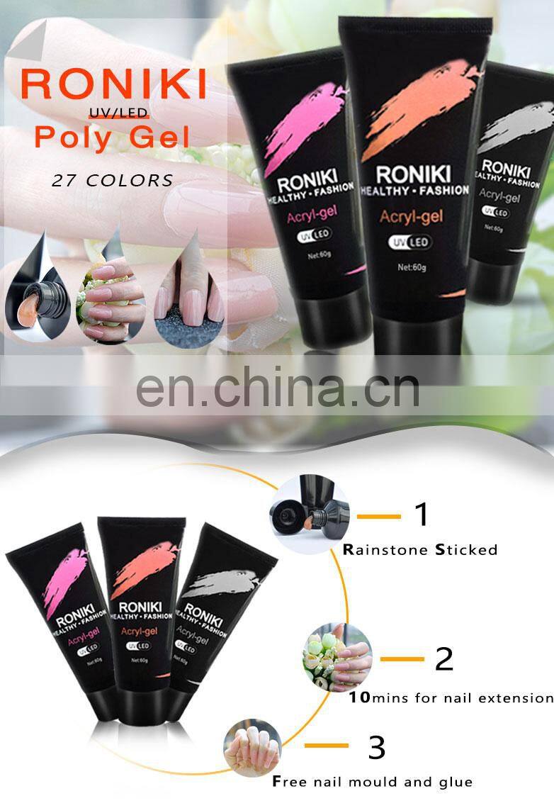 RONIKI Wholesale Price Soak Off UV Gel Nail Polish Poly Acrylic Gel Polish