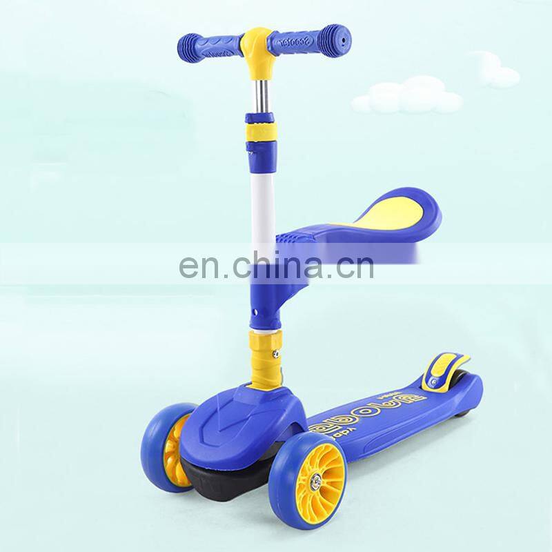 3in1 Kick Scooter with Removable Seat Great for Kids & Toddlers Girls or Boys Adjustable Height