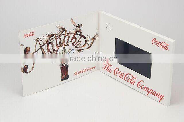 2015 hot sell Custom lcd video player brochure