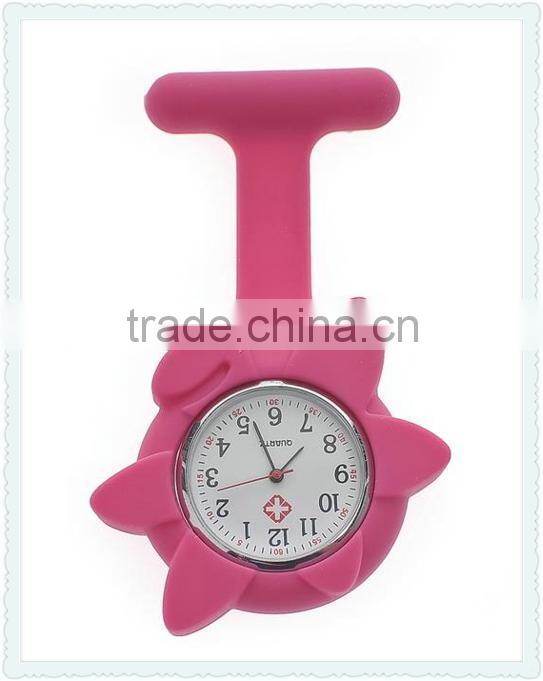 New design vogue silicone rubber nurse watch with various colors