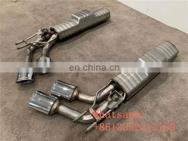 G class w463A Stainless steel material exhaust system for g class w463A W464 g65 g63 g500 4 tips exhaust muffler to sound bigger