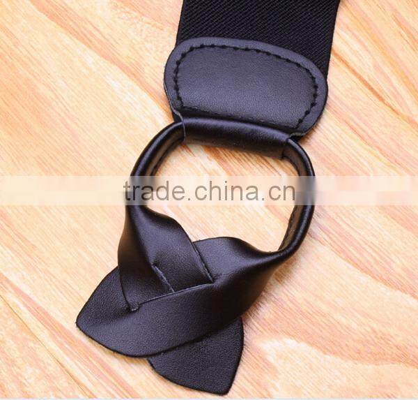 Women elastic suspenders belt with 3.5cm width
