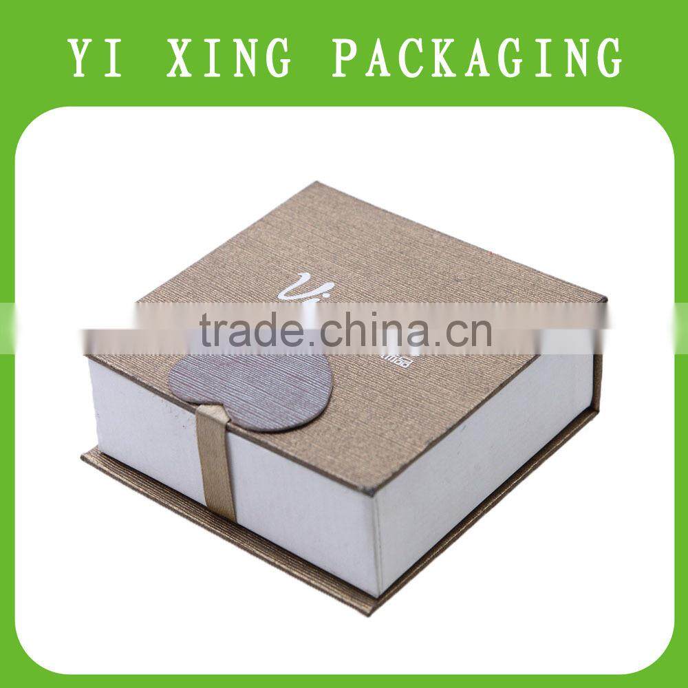 foldable rigid paper jewelry box with magnet closure