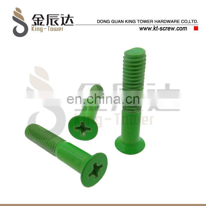 Countersunk Flat Head 2 Hole Drive Machine Screw Stainless steel