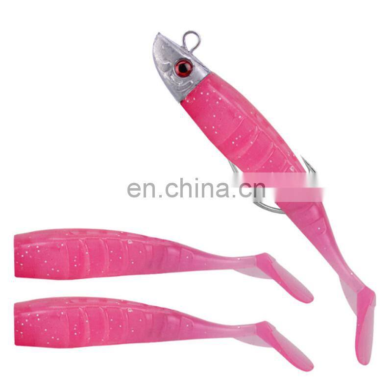 Amazon 8cm 8.5g 3pcs/set Fishing Lure Soft Grubs Plastic Soft Baits Rig Bass Fishing