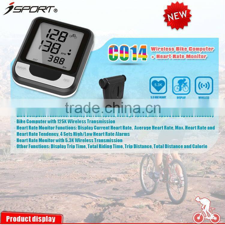 Electronic Heart Rate Tracker Bike Computer
