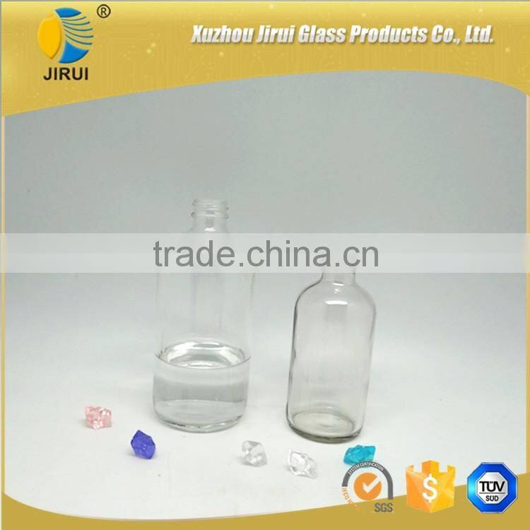 500ml &250ml clear boston round glass bottle with pump