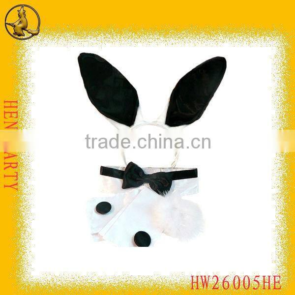 Satin Red Sexy Devil Horn Five Pieces Set For Hen Pary