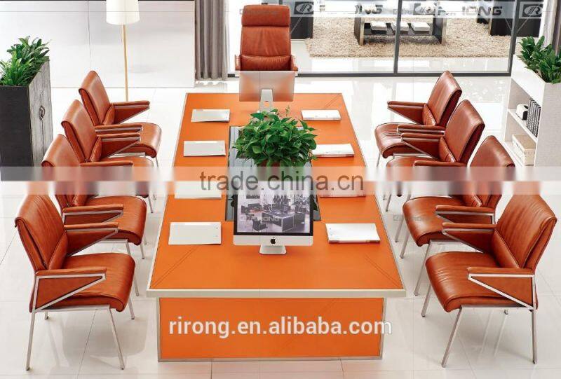 Commercial office furniture conference room with tempered glass