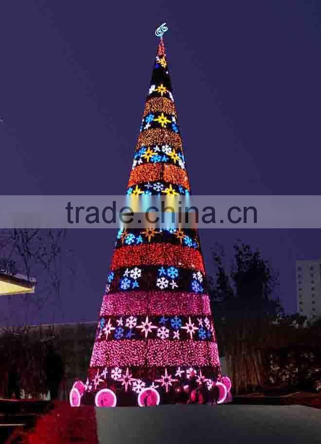 New style outdoor lighted 40' giant christmas tree