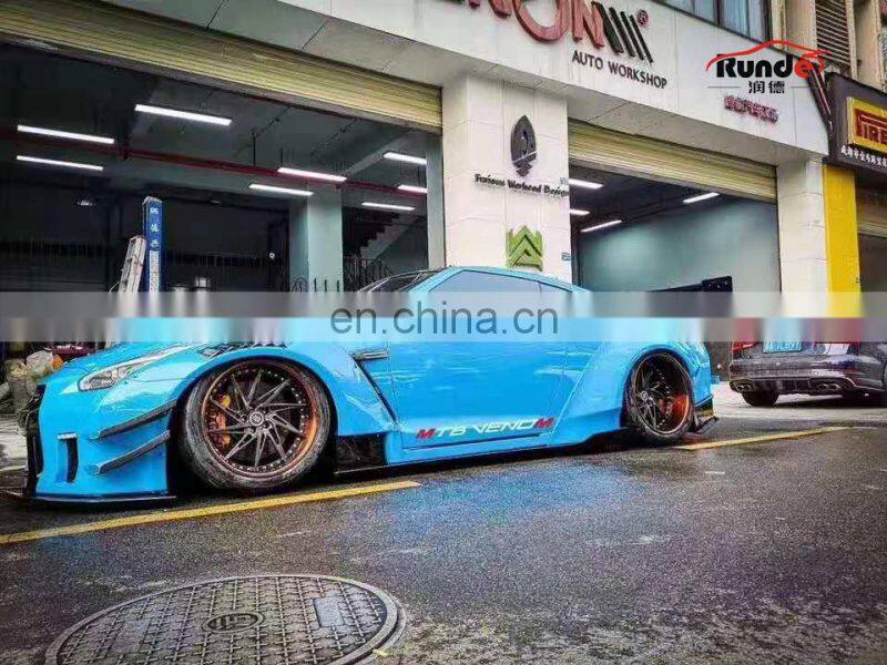 Runde High Quality LB V2 Style Fiber Glass Material GTR R35 Wide Body Kit For 2008-2019 Nissan GTR R35 body kit