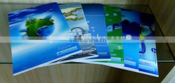 hot sale PP eco-friendly material lenticular 3D file folder